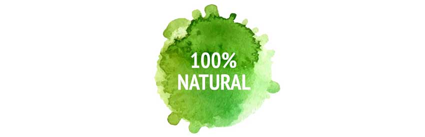 100% natural Logo